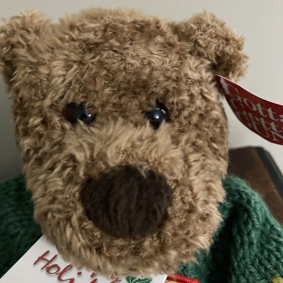 GUND 100 YEARS CELEBRATION Teddy Bear 9676 PLUSH 1998 NWT GREEN SWEATER - Picture 14 of 16
